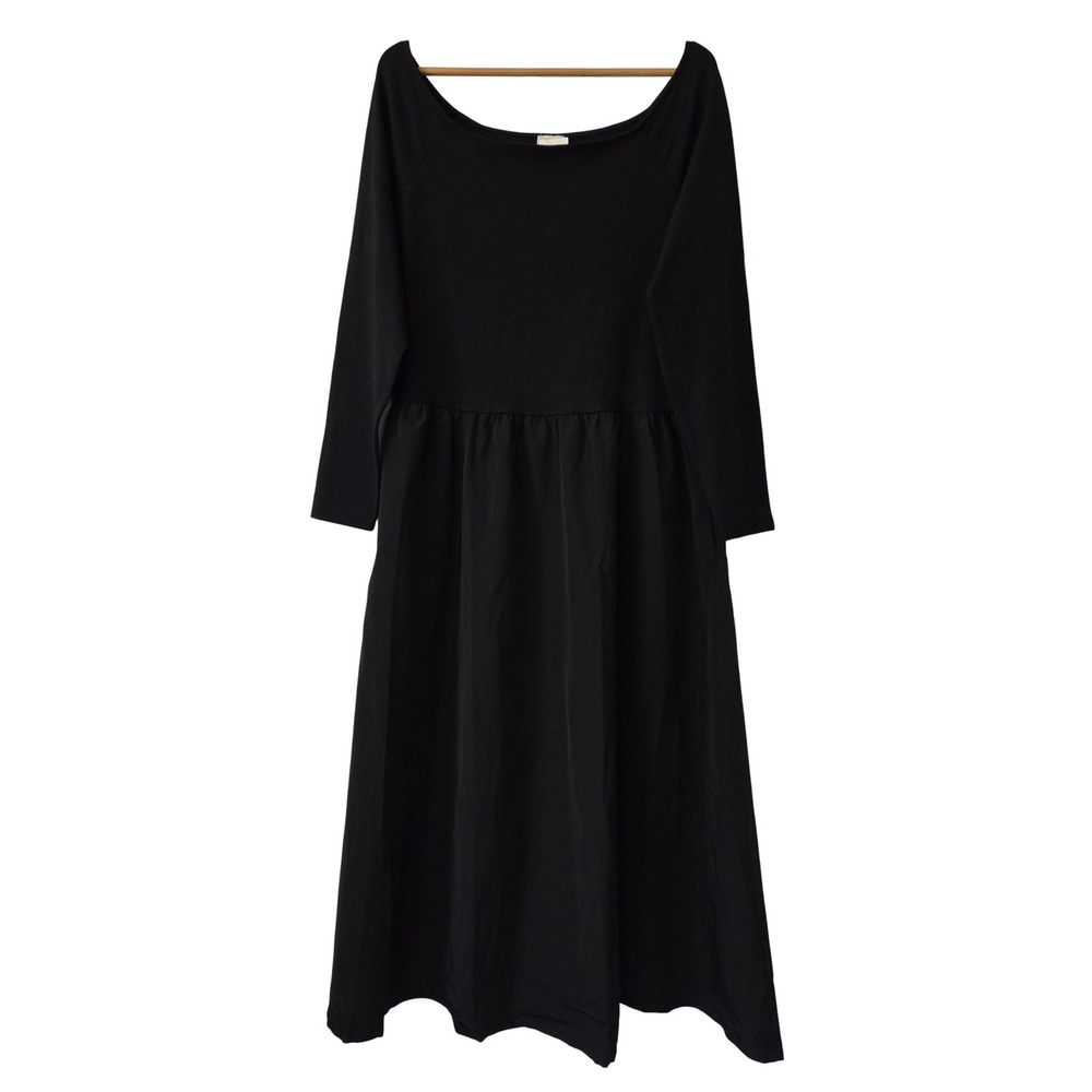 J. Crew Petite Off The Shoulder Knit MIxy‎ Dress Womens XL Black NWT $138 CP834